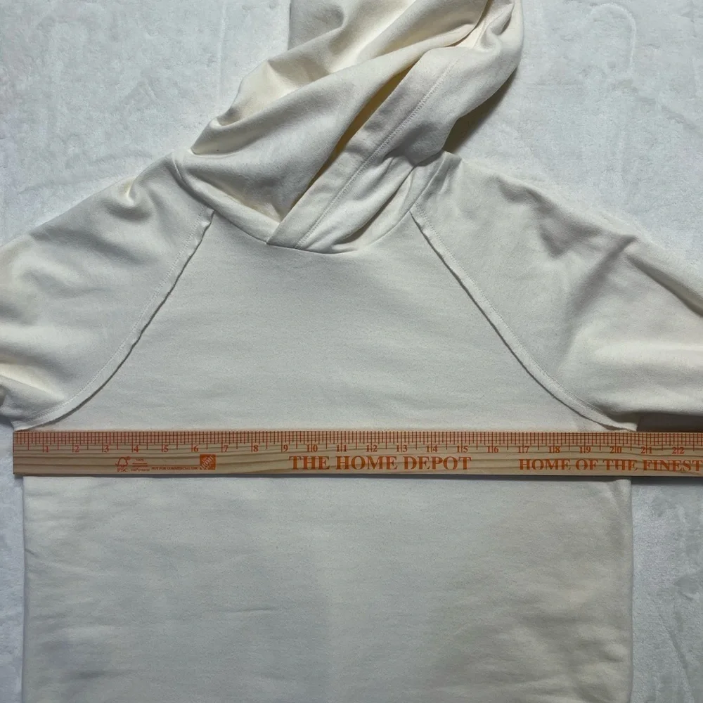 EDDIE BAUER Womens Pullover Hoodie Lightweight Casual Cream Size Small